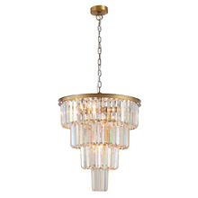 Bonfield Crystal Tiered 6 Light Chandelier